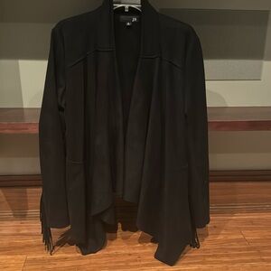 suede fringe jacket